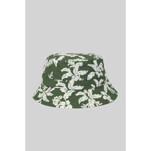 KLOBÚK GANT PALM LEI PRINTED BUCKET HAT PINE GREEN
