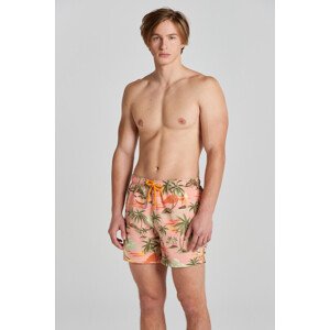 PLAVKY GANT HAWAII PRINT SWIM SHORTS PEACHY PINK