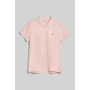 POLOKOŠEĽA GANT SLIM SHEILD CAP SLEEVE PIQUE POLO FADED PINK