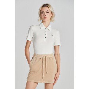 POLOKOŠEĽA GANT SLIM COT/ELA SS POLO EGGSHELL