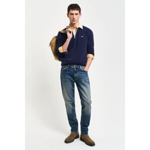 DŽÍNSY GANT SLIM VINTAGE WASH JEANS MID BLUE VINTAGE