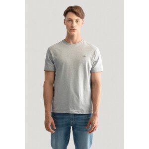 TRIČKO GANT REG SHIELD SS T-SHIRT GREY MELANGE