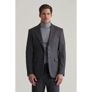 SAKO GANT SLIM DONEGAL SUIT BLAZER ANTRACITE