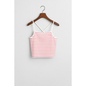 TRIČKO GANT STRIPED TANK TOP BLUSH PINK