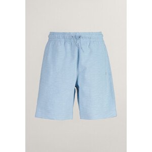 ŠORTKY GANT SHIELD COTTON SLUB SHORTS CALMING BLUE
