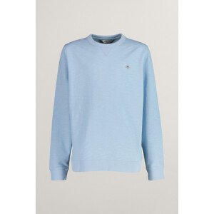 TRIČKO GANT SHIELD COTTON SLUB C-NECK CALMING BLUE