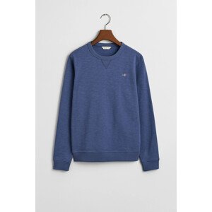 MIKINA GANT SHIELD COTTON SLUB C-NECK DUSTY NAVY