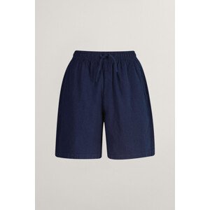 ŠORTKY GANT COTTON LINEN SHORTS MARINE