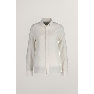 KOŠEĽA GANT COTTON LINEN BD LS SHIRT WHITE