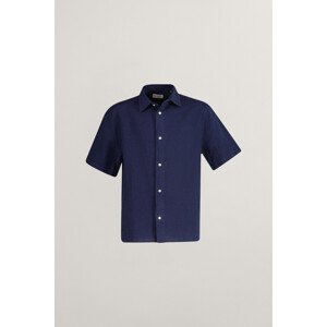 KOŠEĽA GANT COTTON LINEN SS SHIRT MARINE