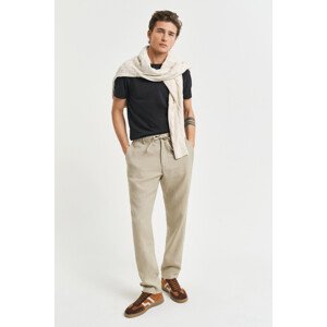 NOHAVICE GANT RELAXED LINEN DS PANTS DRY SAND