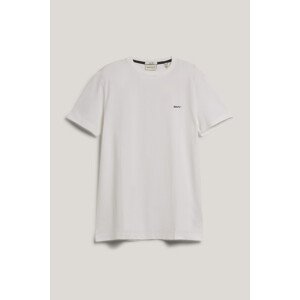 TRIČKO GANT SLIM CONTRAST PIQUE SS TSHIRT WHITE