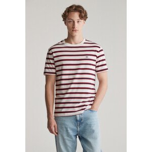 TRIČKO GANT STRIPED SS TSHIRT EGGSHELL