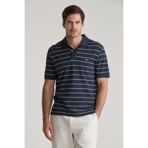 POLOKOŠEĽA GANT STRIPED SS POLO EVENING BLUE