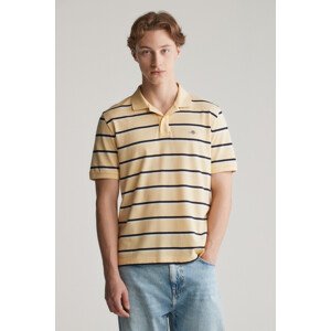 POLOKOŠEĽA GANT STRIPED SS POLO DUSTY LIGHT YELLOW