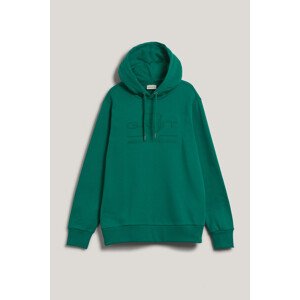 MIKINA GANT REG TONAL SHIELD HOODIE DEEP GREEN