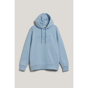 MIKINA GANT REG TONAL SHIELD HOODIE FRESH BLUE