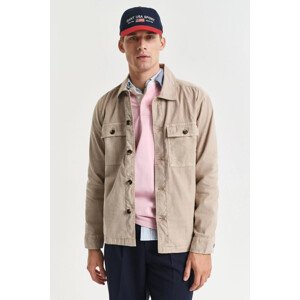 KOŠEĽA GANT REG COT/LINEN OVERSHIRT DRY SAND