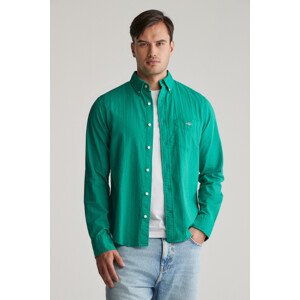 KOŠEĽA GANT REG SOLID SEERSUCKER SHIRT DEEP GREEN
