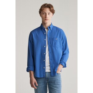 KOŠEĽA GANT REG SOLID SEERSUCKER SHIRT RICH BLUE