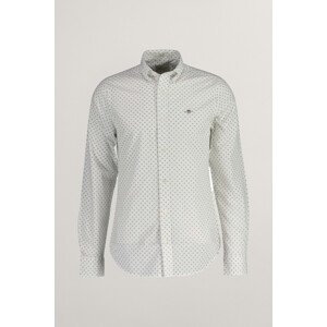 KOŠEĽA GANT SLIM MICRO PRINT SHIRT EGGSHELL
