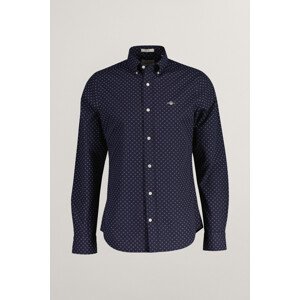 KOŠEĽA GANT SLIM MICRO PRINT SHIRT EVENING BLUE