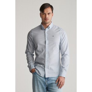 KOŠEĽA GANT SLIM MICRO PRINT SHIRT LIGHT BLUE