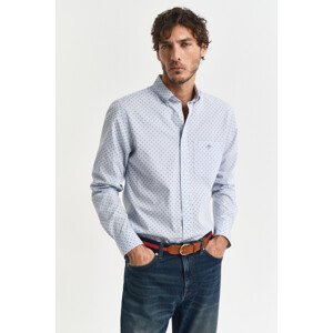 KOŠEĽA GANT REG MICRO PRINT SHIRT LIGHT BLUE