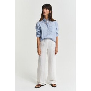 NOHAVICE GANT REL LINEN BLEND PULL ON PANTS EGGSHELL