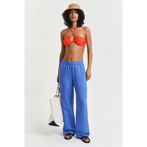 NOHAVICE GANT REL LINEN BLEND PULL ON PANTS PERFECT BLUE