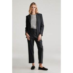 NOHAVICE GANT STRETCH LINEN TAILORED PANT BLACK