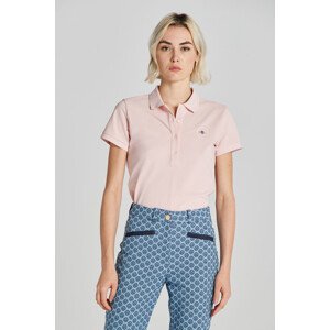 POLOKOŠEĽA GANT SLIM SHEILD CAP SLEEVE PIQUE POLO FADED PINK