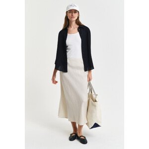 SUKŇA GANT LINEN BLEND SKIRT PUTTY