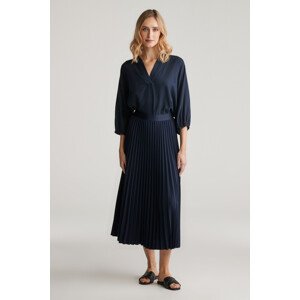 SUKŇA GANT PLEATED SKIRT EVENING BLUE