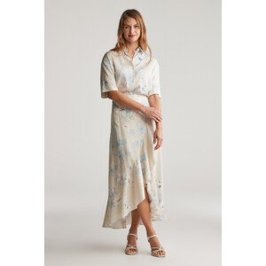 SUKŇA GANT FLORAL PRINT WRAP FRILL SKIRT PUTTY