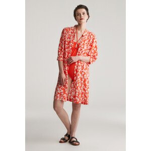 ŠATY GANT REG FLORAL PRINT SS SHIRT DRESS ORANGE RED