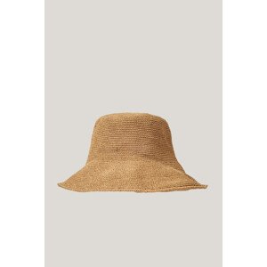 KLOBÚK GANT STRAW HAT CARAMEL BEIGE