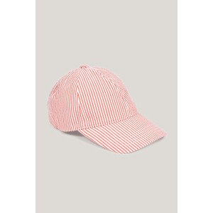 ŠILTOVKA GANT STRIPED SEERSUCKER CAP ORANGE RED