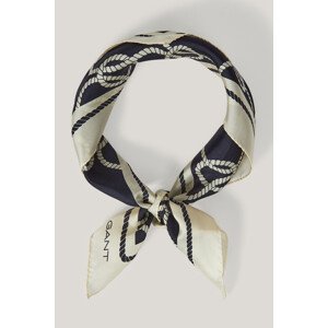 ŠATKA GANT ROPE PRINT SILK SCARF EVENING BLUE