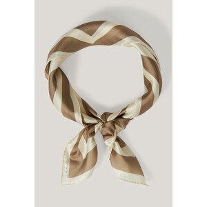 ŠATKA GANT STRIPE PRINT SILK SCARF DRY SAND