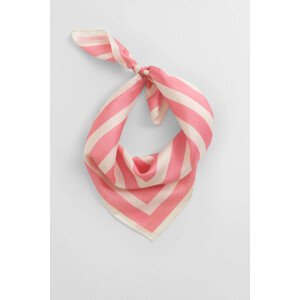 ŠATKA GANT STRIPE PRINT SILK SCARF GERANIUM PINK