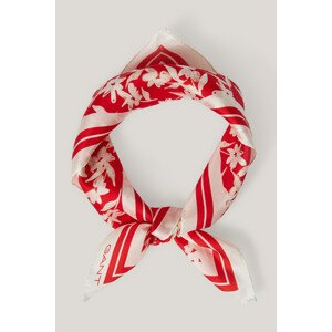 ŠATKA GANT FLORAL PRINT SILK SCARF ORANGE RED
