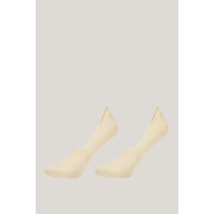 PONOŽKY GANT INVISIBLE SOCKS 2-PACK IVORY WHITE