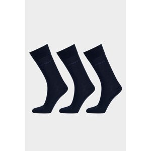 PONOŽKY GANT MERCERIZED COTTON SOCKS 3-PACK MARINE