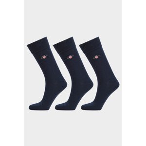 PONOŽKY 3-PACK GANT SHIELD SOCKS 3-PACK EVENING BLUE