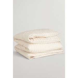 OBLIEČKA GANT SATEEN STRIPES SINGLE DUVET WHITE SAND