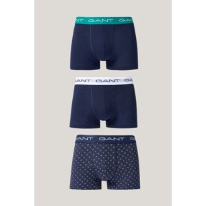 SPODNÁ BIELIZEŇ GANT MICRO PRINT TRUNK 3-PACK EVENING BLUE