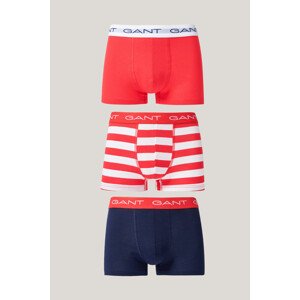 SPODNÁ BIELIZEŇ GANT STRIPE TRUNK 3-PACK BRIGHT RED
