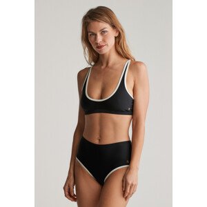 PLAVKY GANT HIGH WAIST BIKINI HIPSTER BLACK