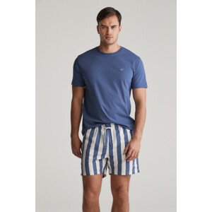 PLAVKY GANT BLOCK STRIPE SWIM SHORTS DUSTY NAVY